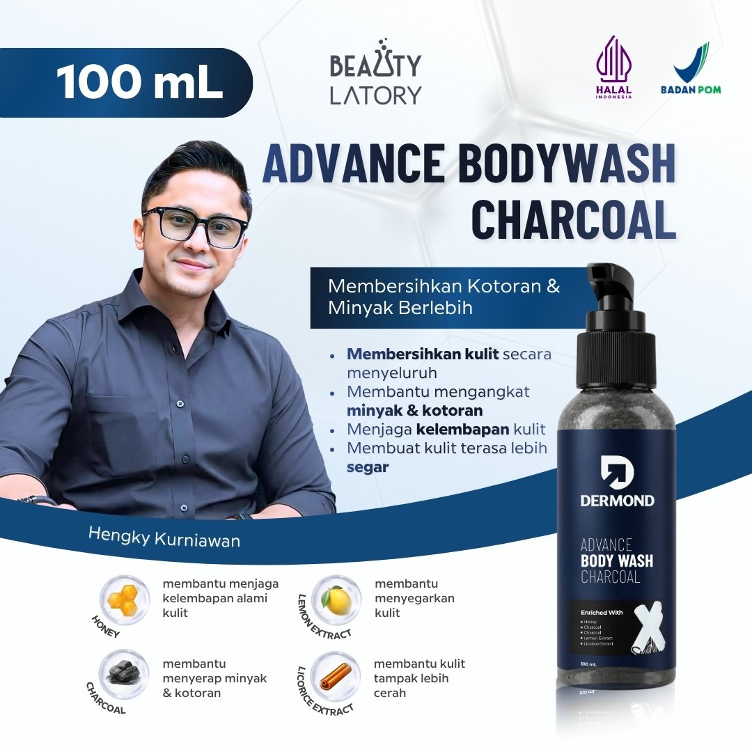 DERMOND Advance Body Wash Charcoal