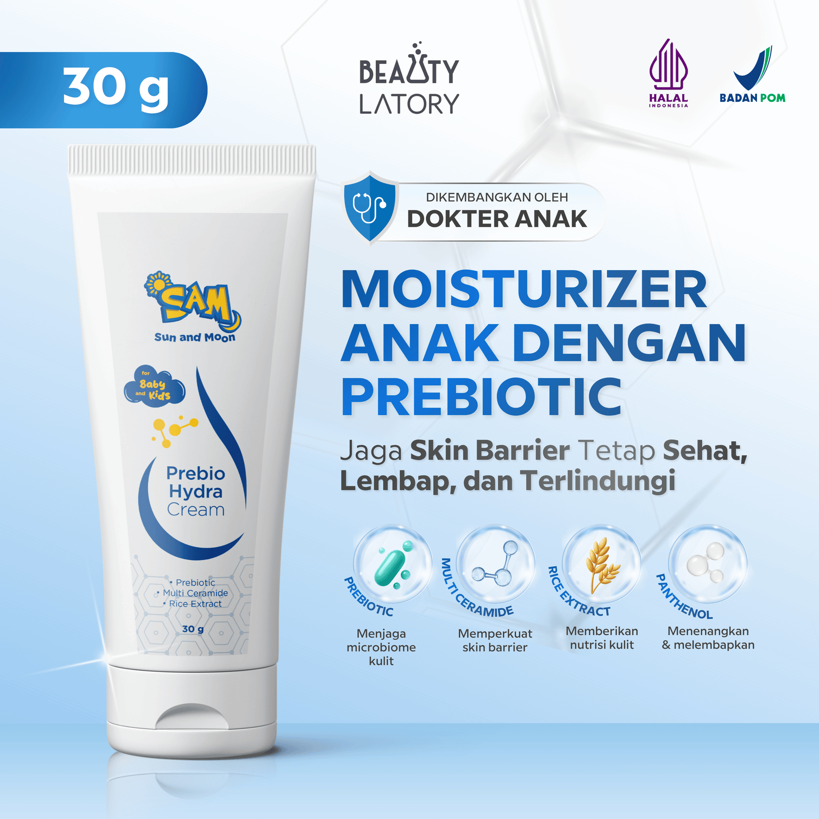SUN AND MOON - Prebio Hydra Cream 30 gr