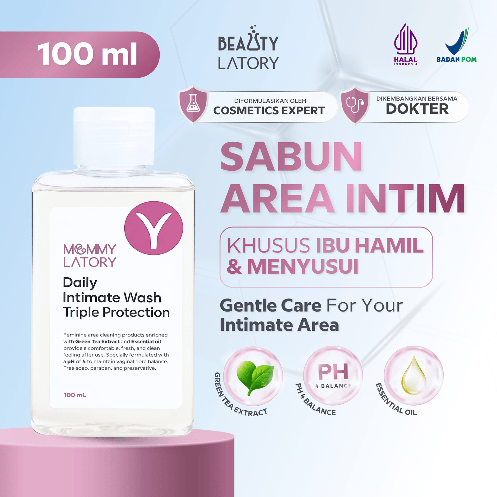 MOMMYLATORY Daily Intimate Wash Triple Protection Foam 100mL